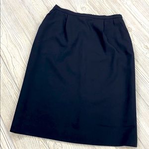 Vintage Pendleton Black Midi Skirt - sz 12